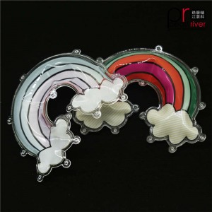 Rainbow PVC puffy patch