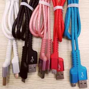 Γρήγορη φόρτιση Στρογγυλό καλώδιο TPE USB για micro USB, Τύπος C, φόρτιση με αστραπές και συγχρονισμό iPhone