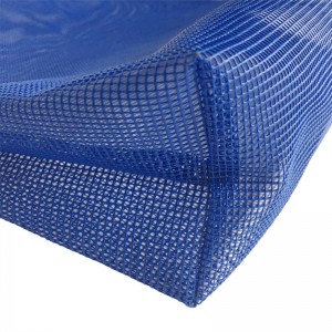 Προσαρμοσμένη σχεδίαση Clear Blue Ladies Mesh τσάντα Mesh Tote τσάντα