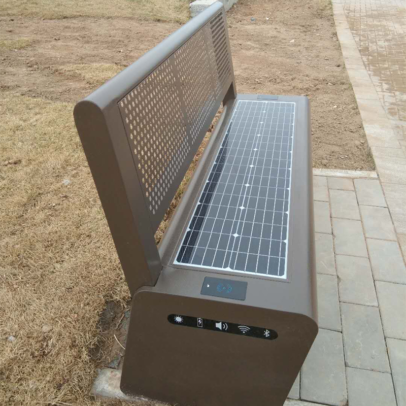Ηλιακά πάρκα Bench Public Καθίσματα οδού με ασύρματη χρέωση