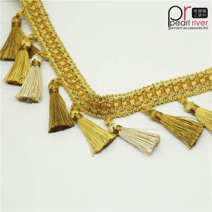 Νέο σχεδιασμό μπάλα Fringe Για παράθυρο διακόσμηση Pom Pom Κουρτίνα Fringe