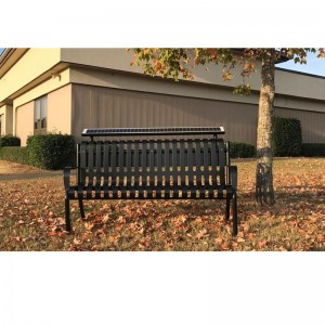 Uptown φόρτιση πάγκο με ηλιακά πάνελ Πίσω