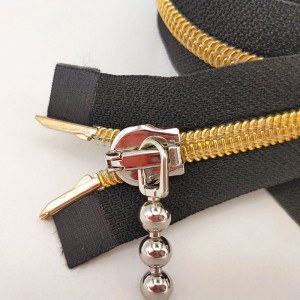 8 号 尼龙 金 双 开 拉链