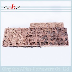 ψάθινο στοίβα μπλούζα πλέξιμο καλάθι αποθήκευσης