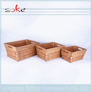 χειροποίητο καλάθι χονδρικής αποθήκευσης pp rattan