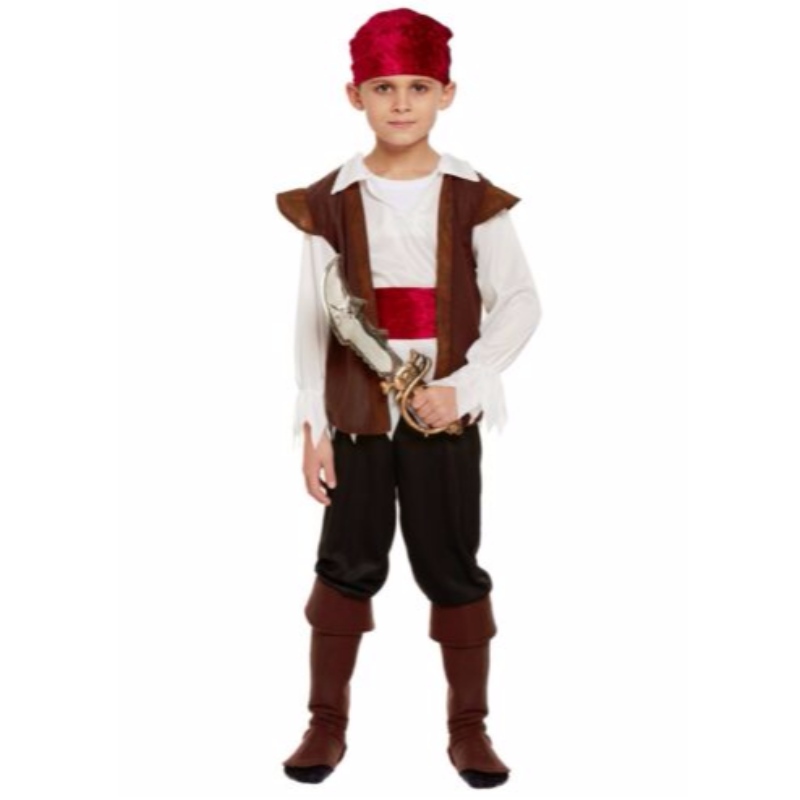 Παιδιά Pirate κοστούμι αγόρια Καραϊβική Βιβλίο Ημέρα Εβδομάδας Fancy Dress Αποκριάτικα Halloween