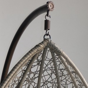 Διπλή Υπαίθρια Rattan Κρεμάστρα Καρέκλα Ανοιξιάτικη