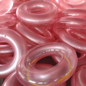 Γιγαντιαία φουσκωτή χρυσή λάμψη διαφανή κολύμπι κολυμβητήριο κολύμπι δαχτυλίδι πισίνα