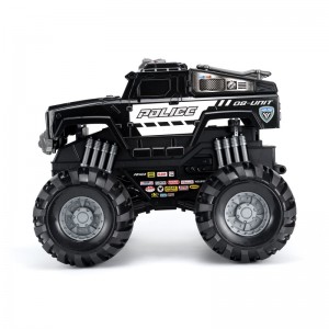 Αστυνομικό αυτοκίνητο - μεγάλο τέρας ποδιών