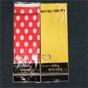 Γιορτές Γάμου Πλαστικό έντυπο PEVA Τραπεζοειδές κάλυμμα μιας χρήσης Τραπεζομάντιλο Επιτραπέζια σκεύη