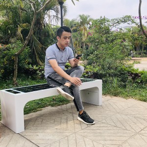 Smart Έπιπλα Οδού Αστικές Καθίσματα Solar Powered