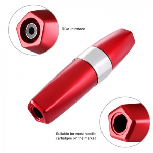 Stigma Επαγγελματική Υψηλής Ποιότητας Τατουάζ Υβριδικό Στυλό Lipsticker Shaped Περιστροφική Τατουάζ Machine Βελόνα Καρφίτσες με RCA Jack EM123