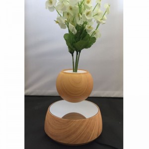 ΝΕΑ 360 περιστρεφόμενη ξύλινη μαγνητική επιπλέουσα αλεξιπτωτισμός που φέρει αέρα μπονσάι γλάστρα κατσαρόλα