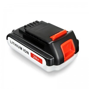 Li-ion 2000mAh 20V μπαταρίες αντικατάστασης για Black \u0026 Decker LB20, LBX20, LBX4020, LB2X4020 Εργαλεία