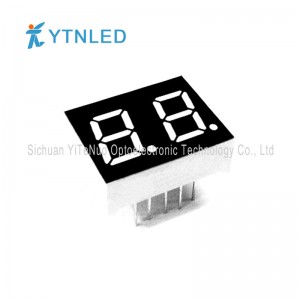 0,4 ιντσών 2 ψηφίων κόκκινο 7 τμήματα LED οθόνη, ψηφιακό σωλήνα