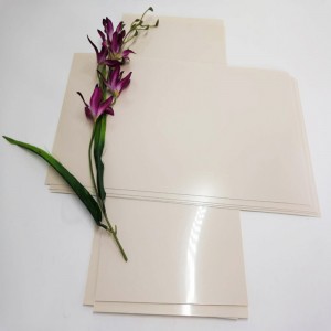 Υψηλής ποιότητας 0,5 χιλιοστά βερίκοκο άκαμπτο πλαστικό φύλλο πολυεστέρα PET για έπιπλα