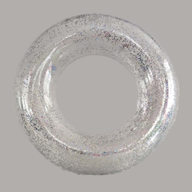 Φουσκωτό διαφανές δαχτυλίδι κολύμπι Glitter για παιδιά