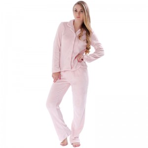 Γυναίκες Στερεό Coral Fleece Ενηλίκων Pajama