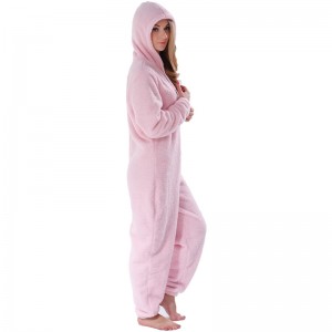 Ενήλικες Onesie Ροζ Πιτζάμα Σετ