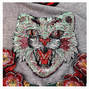 Χειροποίητες Επεξεργασμένες Εφαρμογές και Λουλούδια Πλεκτά Πουλόβερ Πουλόβερ για τις Γυναίκες