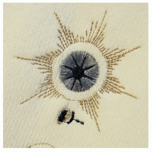 2019 Loose Heavy Χρυσή Χειροποίητη Γούνα Πολυτελής Starry Κέντημα Γαλάκτωμα Neck Γαλάκτωμα Πλεκτό πουλόβερ