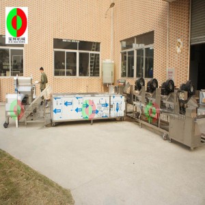 Συνεχής φλούδα αποφλοιώσεων φρούτων και λαχανικών για κοπή και ξήρανση της γραμμής παραγωγής