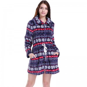 Γυναίκες τυπωμένες ρόμπες Flannel Fleece Pajamas