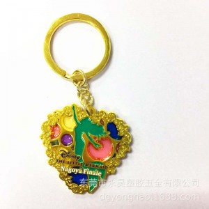 P063 καρδιά αλυσίδα βαφής ζελέ χρώμα