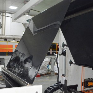 Υψηλής ποιότητας οικολογικό φιλικό 800 micron μαύρο χρώμα PETG πλαστικό φύλλο για πίνακες επίπλων