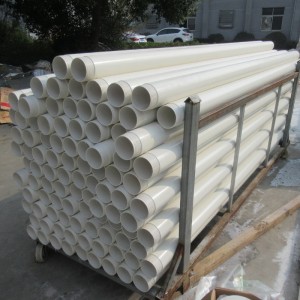 2 ιντσών SCH40 Άκαμπτος σωλήνας PVC προσαρμοσμένος σωληνωτός σωλήνας υποδοχής