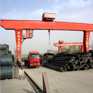 Σκάλες με σχήμα L με μονή δοκό γερανού γερανού με βαρούλκο