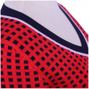 2018 κορίτσια κυρίες γραφείου Ποικιλία ζαχαρωτών ζαχαρωτών Jacquard Twinset