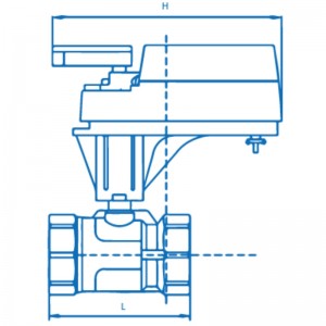 VF1 ... ηλεκτρική σφαιρική βαλβίδα ελέγχου