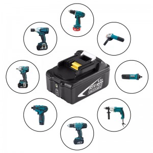 Επαναφορτιζόμενες μπαταρίες μπαταρίας 18V 6000mAh Li-ion για μπαταρίες Makita BL1845, BL1850, 194205-3