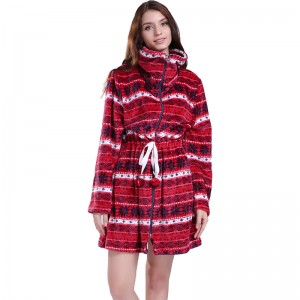 Γυναίκες τυπωμένες ρόμπες Flannel Fleece Pajamas
