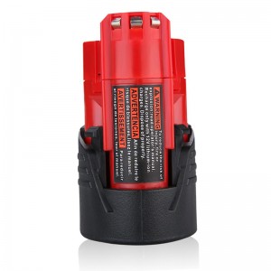 Για το Milwaukee 48-11-2411 M12 12V 3000mAh μπαταρία ιόντων λιθίου αντικατάστασης