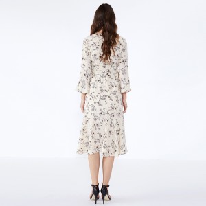 Floral Κυρίες φορέματα φορέματα ρούχα Γυναίκες περιστασιακή φόρεμα φορέματα JCGJ190315070