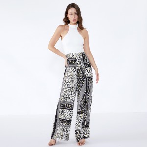 Γυναικεία Παντελόνια Ριγέ Spot Μοντέρνα Casual Custom Palazzo Παντελόνια