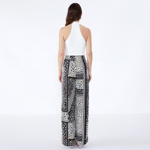 Γυναικεία Παντελόνια Ριγέ Spot Μοντέρνα Casual Custom Palazzo Παντελόνια