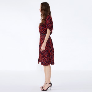 Prairie Chic Κόκκινο Ριγέ Ρουμπίνι Γυναικεία Ρούχα 2019 Φορέματα Γυναίκα Κόμμα