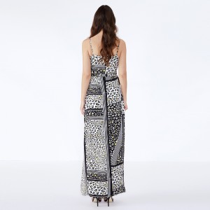 Υψηλής ποιότητας γυναικεία casual Maxi φόρεμα μακρύ Maxi μόδας Casual Boho ντύσιμο Floral πλεκτό φόρεμα