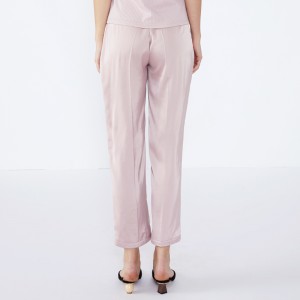 Ροζ Workout Προσαρμοσμένο κομμάτι Formal πουκάμισα και παντελόνι συνδυασμός JCGJ190315084