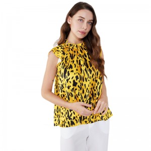 Εκτύπωση μαρμάρου Halter Off ώμου γυναικών Sexy Vest Tops SI5118