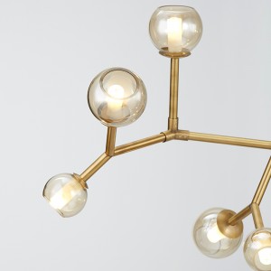 Απλή προσωπικότητα γυαλί σαλόνι σαλόνι τραπεζαρία Hotel πολυέλαιος Km2149