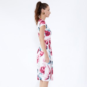 Διανέμονται Νέο Αίσθημα Roupas Floral Printed Γυναίκες Φορέματα