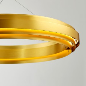 Σκανδιναβική σύγχρονη μινιμαλιστική κυκλική σχεδίαση Αρχική σελίδα Hotel LED πολυέλαιος Km2141