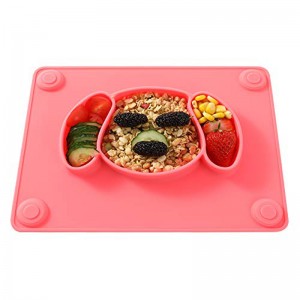 Σιλικόνη Πιάτο τροφίμων για παιδιά Σιλικόνη μωρό πλάκα σιλικόνης placemat