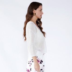 Γυναίκες λευκές κορεατικές κυρίες Δύο Κομμάτι Γυναικεία Ένδυση Μακρυμάνικα Μπλούζες Tops