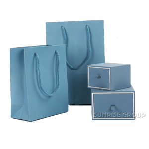 Υψηλής ποιότητας προσαρμοσμένο χειροποίητο δαχτυλίδι συσκευασίας κοσμήματα χαρτοκιβώτιο με λαβή