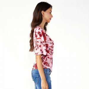 Floral κυρίες Fancy μπλούζα Chiffon Γυναικεία Ένδυση Tops